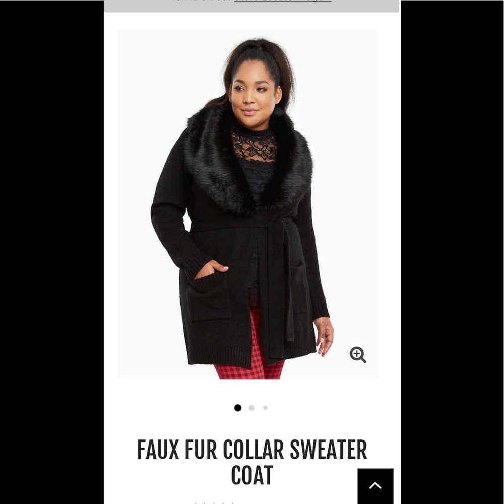 Torrid faux fur sweater